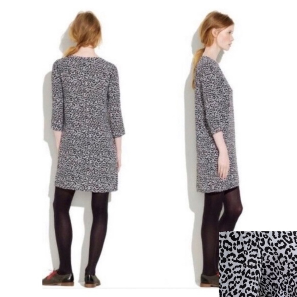Broadway & Broome for Madewell leopard print shift dress